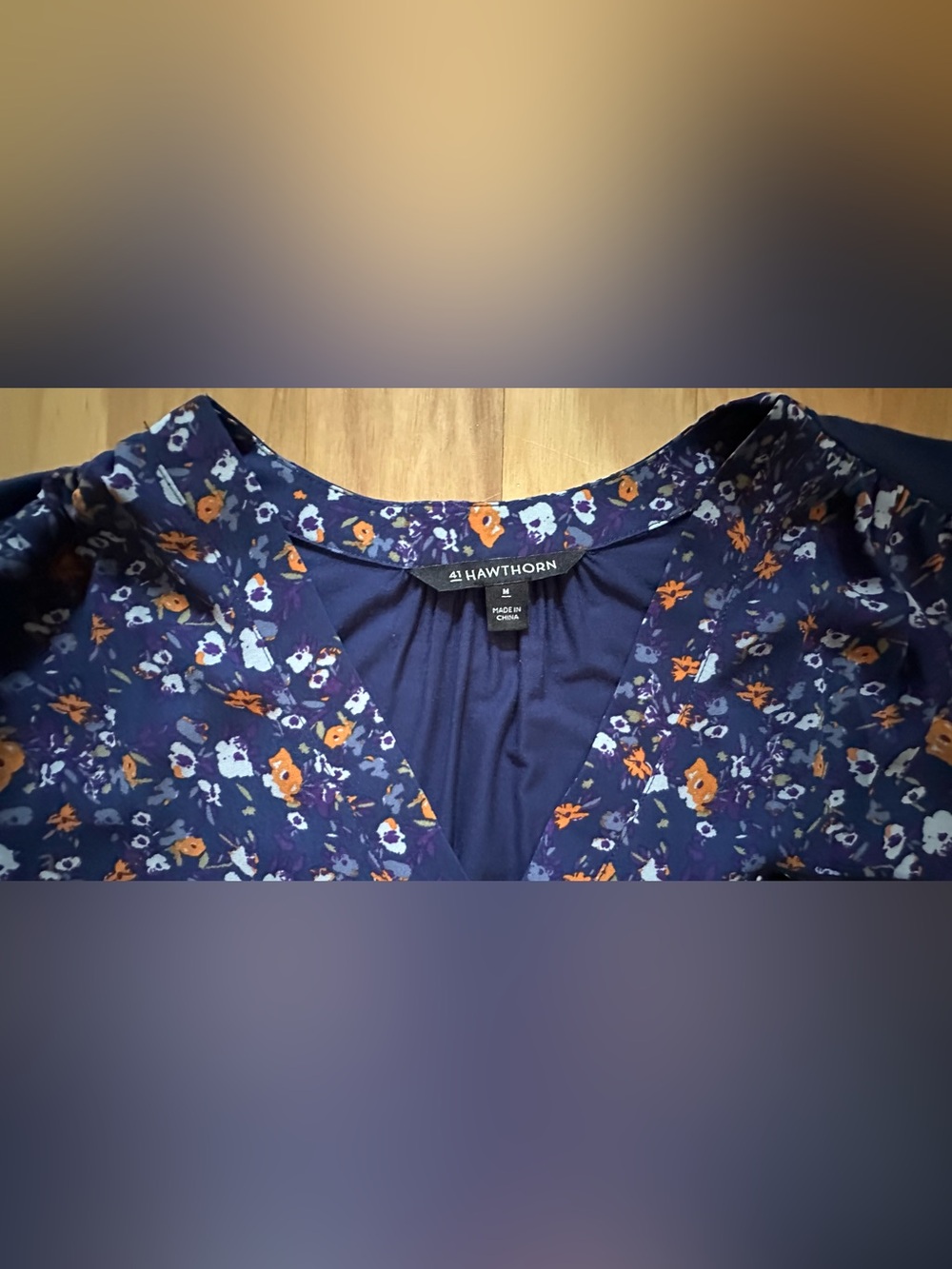 (2) Mixed media pullover tunic tops with cap sleeves: p2p 22” p2hem 24 1/2” - Picture 12 of 13
